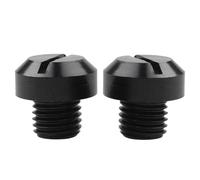 Générique Motorcycle Mirrors Hole Plug - 2 Pieces Rearview Mirror Blanking Plugs - M10x1.25 Rear View Mirrors Holes Plugg Right Left Screw Rust-Proof