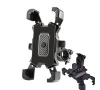 Générique Motorcycle Phone Mount - PVC Aluminum Alloy 12.6cm Adjustable | Rotatable Bike Handlebar Phone Holder Clip Space Saving Clamp Scooter Phones Stand for Travel Navigation Mobile Use
