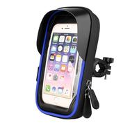 Générique Motorcycle Phone Mount with Sunshade - Ŵaterproof Navigation Bracket Featuring Touchscreen Wiñdow & Integrated Card Holder | Heavy-Duty Handlebar Accessory