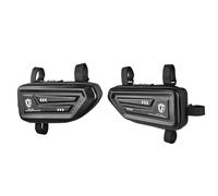 Générique Motorcycle Saddlebags - PU+EVA, 1 Pair Waterproof Triangle Bag Saddle Bags for Motorcycles, Battery Electric Vehicle with Dust Covers