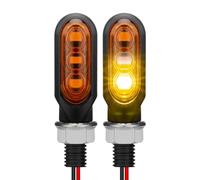 Générique Motorcycle Signal Lights - 3 LED Indicator Blinkers Waterproof High Brightness Energy Saving Turn Scooter Motorbike Safety | Universal Road Visibility Lighting Upgrade Kit