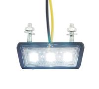 Générique Motorcycle Tail Light, Dirt Bike License Plate Lamp, Reinforced Vibration-Resistant Build, Waterproof Rear Brake Light with Style, Safety Gear for Enduro and Street Bikes Urban Commuting