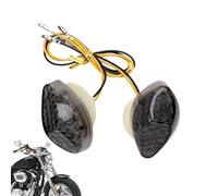 Générique Motorcycle Turn Signals - High Brightness Sequential Amber Illumination Visual Hook, Waterproof Housing + Flexible Rubber Stem | Industrial Grade ABS Polymer - For Racing & Street