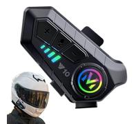 Générique Motorcycle Wireless Headset, Helmet Cordless Speakers, Waterproof Audio System, Noise Cancelling Voice-Device, Ideal for Riding Communication, Travel, Camping, Touring, Outdoor Adventure