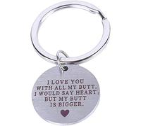 générique Mots imprimés Je t'aime Porte-clés Porte-clés Anneaux pour Petit ami Mari Durabilité et commodité