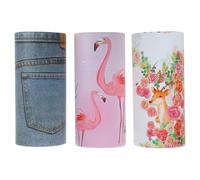 Générique Mouchoirs pour Garçons et Filles Ronds en Papier pour Voiture, Serviette de Voiture Pratique et Multifonction, Lot de 3 Tubes Jetables 50 Feuilles pour Voyage Plusieurs styles