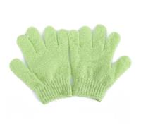 Générique Moufles de Bain Exfoliants Stretchs Séchage Rapide en Nylon Vert, Lot de 2 Pièces pour Gommage Corporel Hommes et Femmes