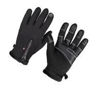 Générique Moufles de Cyclisme d'hiver pour Homme, Chauds et Résistants au Froid, Compatibles Écran Tactile, en Cuir et Polaire, Design Doigts Complets pour Ski et Randonnée