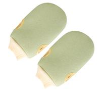 Générique Moufles de Gommage Exfoliants de Bain 2pcs en Polyester, Adaptés à Différents Types de Peau, Efficaces pour Éliminer L'excès de Sébum