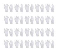 Générique Moufles en Coton Blanc Élastiques Lavables 16 Paires - Mitaines Confortables pour Eczéma Protection Mains pour Bijoux Usage Quotidien Maison Bureau Atelier