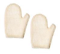 Générique Moufles et Circulation Sanguine Stimulée 2pcs en Sisal pour Gommage Corporel de Exfoliants pour Bain et Spa