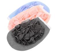 Générique Moufles Exfoliants de Bain Lot de 3, Moufles de Résistants et Pratiques, Tissu Renforcé pour Massage du Dos, Nettoyage Corporel et Gommage, Couleurs Aléatoires, Style Aléatoire
