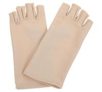 Générique Moufles sans Doigts Femme pour Vélo Protection UV, Légers et Respirants, pour Cyclisme en Plein Air, Style Élégant Beige, Faciles à Enlever