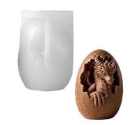 Générique Moule À Bougie Dragon | Artisanat en Plâtre 3D Réutilisable Fait Main,Moules en Silicone pour Bougies,pour Savon Chocolat Plâtre Artisanat Anniversaire Fête Maison Chambre École