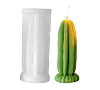 Générique Moule À Bougie en Forme De Cactus 3D Réaliste et Réutilisable