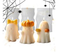 Générique Moule À Bougie Fantôme 3 pièces décor Silicone Forme fantôme