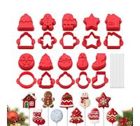 Générique Moule à Cake 10 formes démoulage facile ustensiles de cuisson | Découpoir et poussoir pour cake pour Cookies, Bonbons, Chocolat, Fêtes d'Automne, DIY et