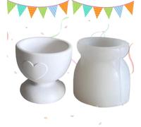 Générique Moule À Coquetier - Silicone | Support D'Œuf De Pâques Réutilisable Antiadhésif | Outil D'Artisanat pour Décoration De Table Et Projets De Pâtisserie Créatifs