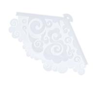 Générique Moule à Éventail Fait Main en Silicone Blanc, Style Chinois DIY