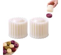 Générique Moule à gâteau de lune double extrémité créatif (2 PCS) | outil de pressage de pâte réutilisable, moule à pâte double face pour gâteaux de lune, biscuits et desserts décoratifs