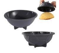 Générique Moule à gâteau Football - Lot de 2 Moules Demi-Sphère Antiadhésifs en Forme de Ballon de Football | Moules à gâteau 3D 21,7 cm,Idéal pour desserts en gelée, anniversaires, fêtes et cuisine