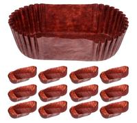 Générique Moule à gâteau ovale en papier 1000pcs simple design, anti-graisse et multi-usage pour muffins et cupcakes, fêtes de bébé et showers