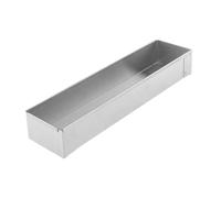 Générique Moule à Gâteau Rectangulaire, Moule à Cheesecake 201, Acier Inoxydable, Fond Plat Antiadhésif, Plaque de Cuisson pour Tiramisu, Paire, Sans couvercle, 40,3 cm x 10 cm x 6,3 cm