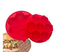 Générique Moule à hamburger Boîte coulissante en silicone réutilisable | Presse burger BBQ et façonneur de galettes Pour maison bar grillades quotidiennes camping préparation repas