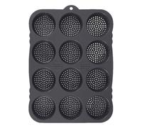 Générique Moule à pain en silicone, moules à petits pains pour la cuisson - Moule à pain antiadhésif à 12 cavités,Outil de cuisson, moule à pour gâteaux, chocolat, muffins, hamburgers