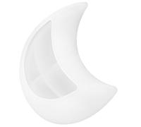 Générique Moule à plateau lune en silicone blanc, antiadhésif, pratique pour coulée d'époxy et projets DIY de loisirs créatifs