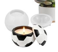 Générique Moule à Pot à Bougie Décoration Maison Football 3D Réutilisable