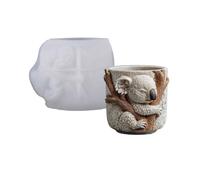 Générique Moule Artisanal en Silicone pour jardinière, Koala, Texture en Silicone, Parfait pour Les Bijoux en résine Faits à la Main, décorations en béton, Moule de jardinière | Jardinière