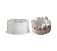 Générique Moule de bougeoir à thé - Moule rond en silicone en forme de maison | Bougeoir décoratif pour fête de Thanksgiving, bureau, maison