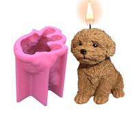 Générique Moule de Bougie de Chien | Adorable Moule de Moulage en Silicone pour Chiots - Moules de Savon de Chiot Mignons pour Fabrication de Bougies, Moule bricol