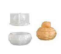 Générique Moule de conque en Silicone à dégagement Facile, adapté à la Fabrication de Pots de Bougies décoratifs et Stockage de Bijoux, Projet Polyvalent, Moule de boîte à Bijoux en Silicone