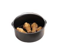 Générique Moule de cuisson antiadhésif rond for friteuse à air 6/8 pouces, panier de cuisson for four, friteuse à air, accessoires de cuisine, livraison directe(8inch)