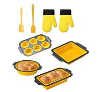 Générique Moule de Cuisson en Silicone,Moule Flexible et Empilable - Set Antiadhésif pour Muffins, Cookies, Cupcakes, Œufs, Donuts, Bacon | pour Muffin, Cookie, Cupcake, Œuf, Donut, Bacon