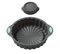 Générique Moule de gâteau en silicone - 20,5 cm plateau de cuisson non strict | Moule rond pour pain de sucré pizza au fromage | Résistant à la chaleur facile aux moules propres