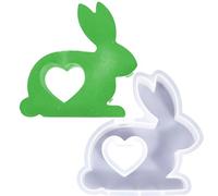 Générique Moule de jardinière en Forme de Lapin - Moule en Silicone, Support de Fleurs de 12,7 x 12,7 cm avec matériau Flexible, jardinière à Faire soi-même, Jardin avec Un Design Mignon, utilisati