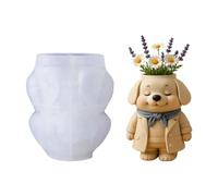 Générique Moule de jardinière en Silicone pour Chien, 1 pièce, adapté béton de résine pour fabriquer d ' adorables récipients décoratifs et Cadeaux, Moule à Bougie | Adorable, Pour Fabriquer Des Fleurs Miniatures