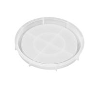 Générique Moule de Plateau d'organisateur Rond pour Moulage - Moule de Silicone antiadhésif à libération Facile | Idéal pour Bases de Pot de Fleurs, sous-Verres, Assiettes, Bols, Plateaux et