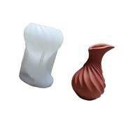 Générique Moule de Pots de Fleurs artistiques, Forme torsadée, Outil de Moulage en Silicone Polyvalent, moules de Vase pour l ' Artisanat et Les projets en Classe, Moule de planificateur de Bijoux