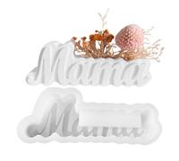 Générique Moule De Résine Maman, Moisissure en Résine De La Fête des Mères | Moule De Vase De Conception De Maman | Holder Planter Cactus Plaster Holder pour Word Sign Art Artists