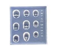 Générique Moule de Sculpture en Silicone élastique avec pour l ' Artisanat des Ongles et la création d ' Accessoires, Moule d ' estampage des Ongles en Silicone