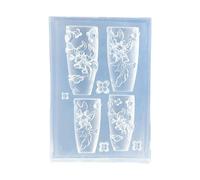 Générique Moule de Sculpture en Silicone élastique avec pour l ' Artisanat des Ongles et la création d ' Accessoires, Moule d ' estampage des Ongles en Silicone