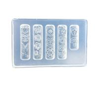 Générique Moule de Sculpture en Silicone élastique avec pour l ' Artisanat des Ongles et la création d ' Accessoires, Moule d ' estampage des Ongles en Silicone