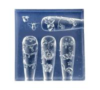 Générique Moule de Sculpture en Silicone élastique avec pour l ' Artisanat des Ongles et la création d ' Accessoires, Moule d ' estampage des Ongles en Silicone