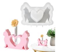Générique Moule De Vase pour Chat - en Résine De Silicone, Forme De Jardinière De 17,6 Cm, Outil De Moulage Souple Réutilisable, Propagation des, Kit De Support D'affichage en Silico