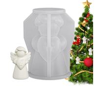 Générique Moule en Forme D Ange - Moule À Bougie pour Le Moulage | en Silicone pour Bougie Fille Ange | pour Arts Artisanat Décoration Gâteau Savon Mariage Noël