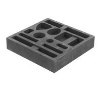 Générique Moule en Graphite Noir Résistance aux Chocs, Forme Créative pour Coulée de Cuivre et Argenté pour Éducation Scientifique et Analyse de Test